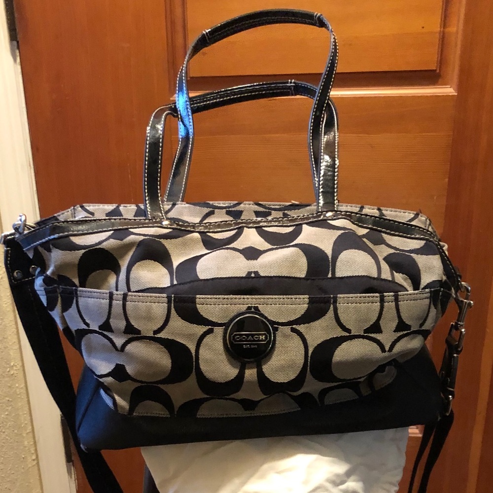 Coach Signature Diaper/ Travel bag